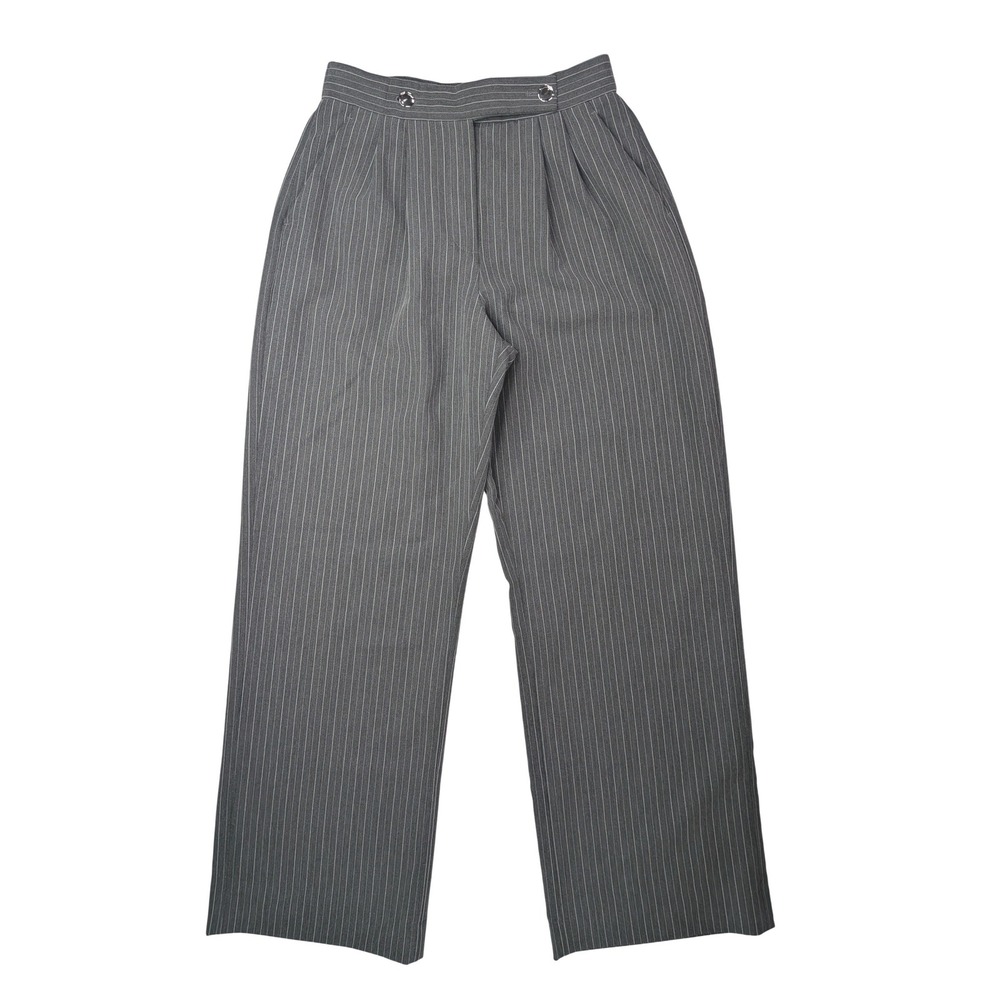 Abercrombie Sloane Curve Love Pants Womens 29 Long Gray Pinstripe Wide Leg